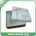 Decorative Cardboard Paper Gift Keepsake Box with Ribbon